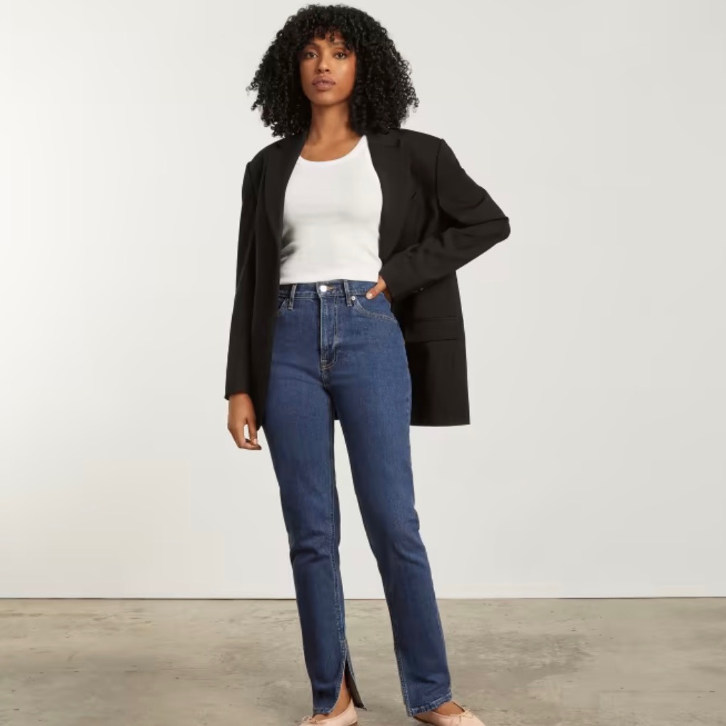 Nwt Everlane Cheeky Split-Hem Jean